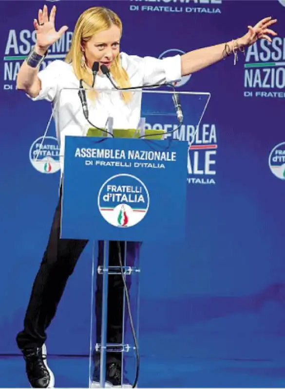 giorgia meloni assemblea fdi