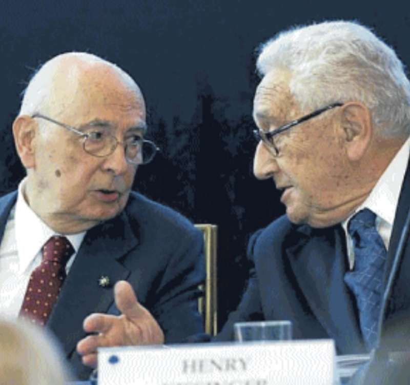 giorgio napolitano e herry kissinger