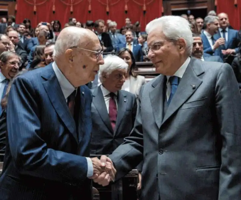 giorgio napolitano e sergio mattarella