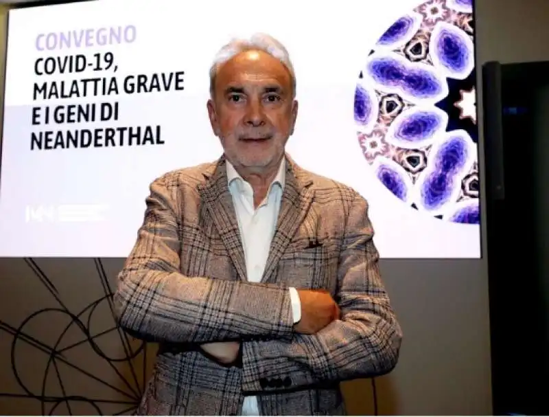 giuseppe remuzzi presenta lo studio su covid e geni di neanderthal