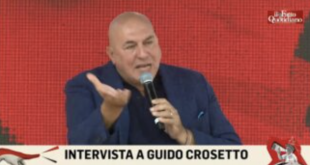 guido crosetto alla festa del fatto quotidiano