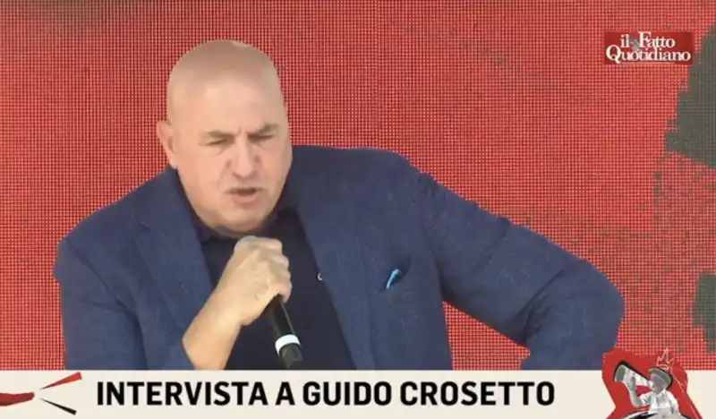 guido crosetto alla festa del fatto quotidiano 