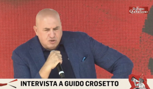 guido crosetto alla festa del fatto quotidiano