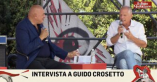 guido crosetto e peter gomez alla festa del fatto quotidiano