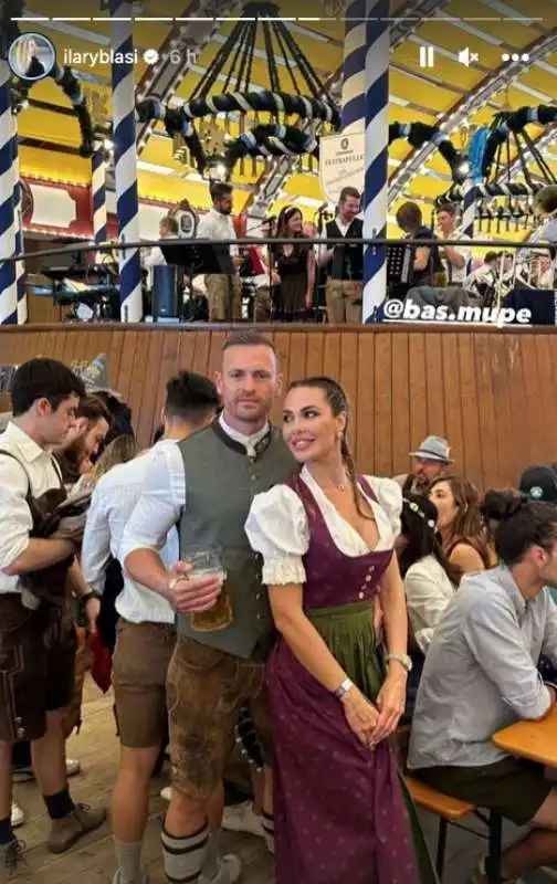 ilary blasi con bastian muller all oktoberfest 