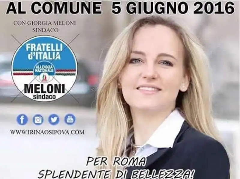 Irina Osipova candidata alle comunali di roma per fdi nel 2026