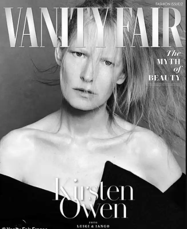 kirsten owen  sulla copertina di vanity fair