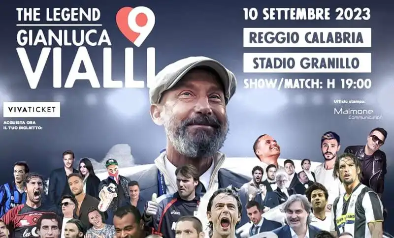 la partita di beneficenza THE LEGEND GIANLUCA VIALLI 