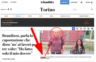 la repubblica, la donna a sinistra