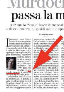 La Stampa, cancro alla proposta