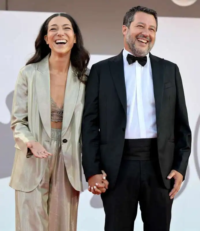 matteo salvini e francesca verdini alla mostra del cinema di venezia 3