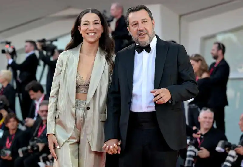 matteo salvini e francesca verdini alla mostra del cinema di venezia 4