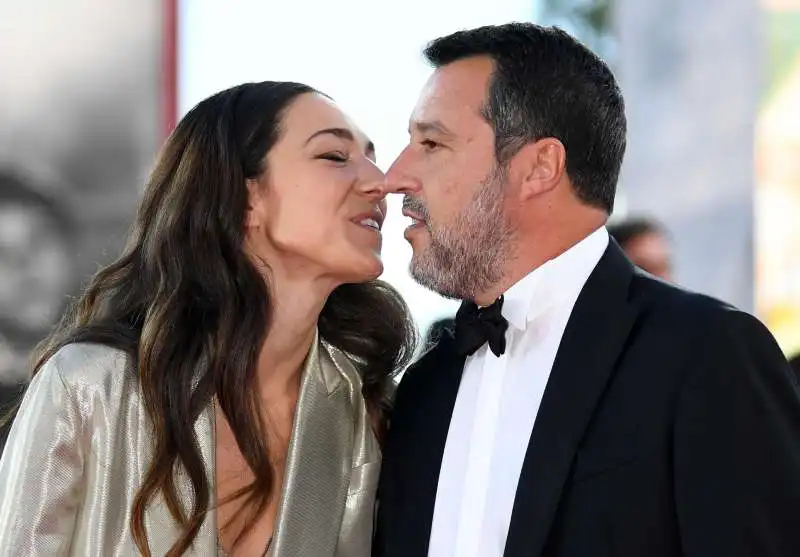 matteo salvini e francesca verdini alla mostra del cinema di venezia 7