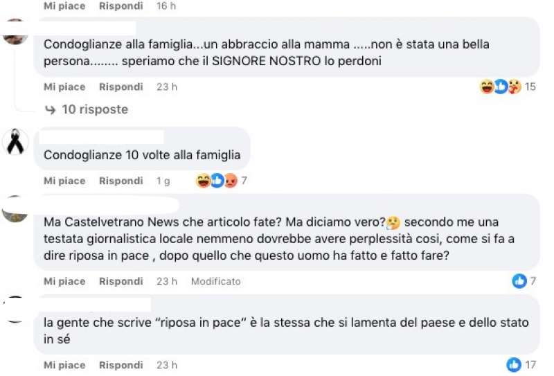 messaggi di cordoglio per matteo messina denaro 4