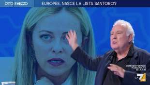 michele santoro attacca giorgia meloni a otto e mezzo