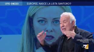 michele santoro attacca giorgia meloni a otto e mezzo 3