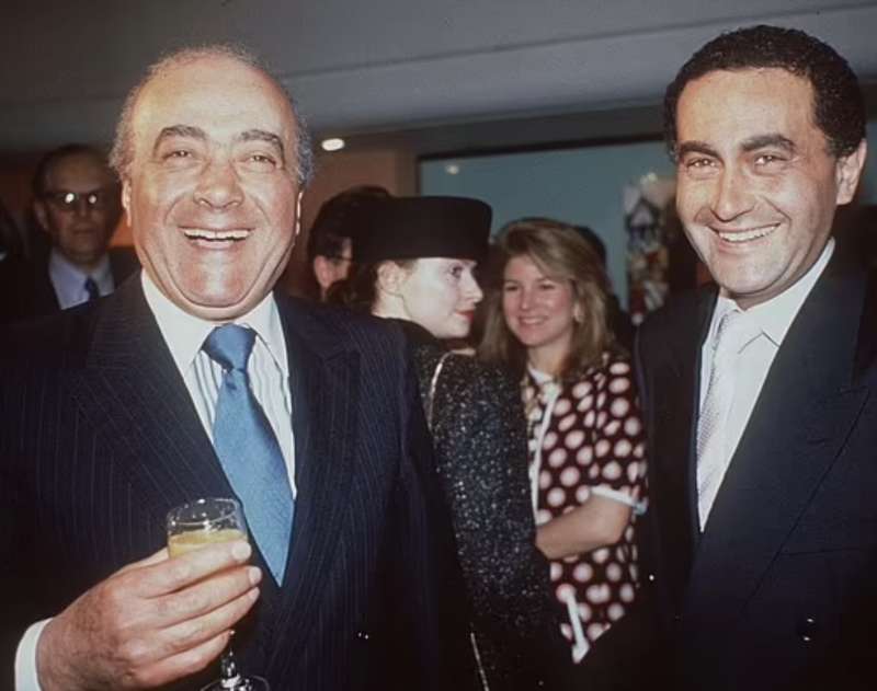 mohamed al fayed con il figlio dodi