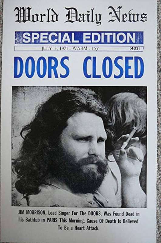 morte jim morrison world daily news