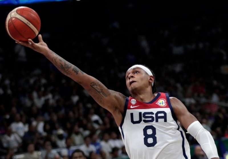 Paolo Banchero con la maglia degli usa - mondiali di basket 2023