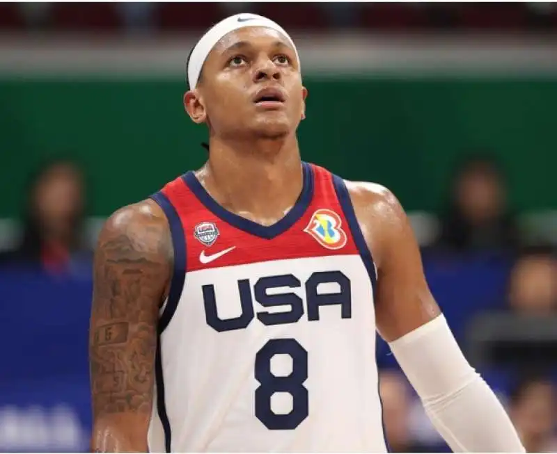 Paolo Banchero con la maglia degli usa - mondiali di basket 2023