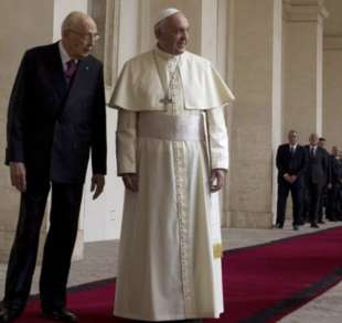 papa francesco giorgio napolitano 1