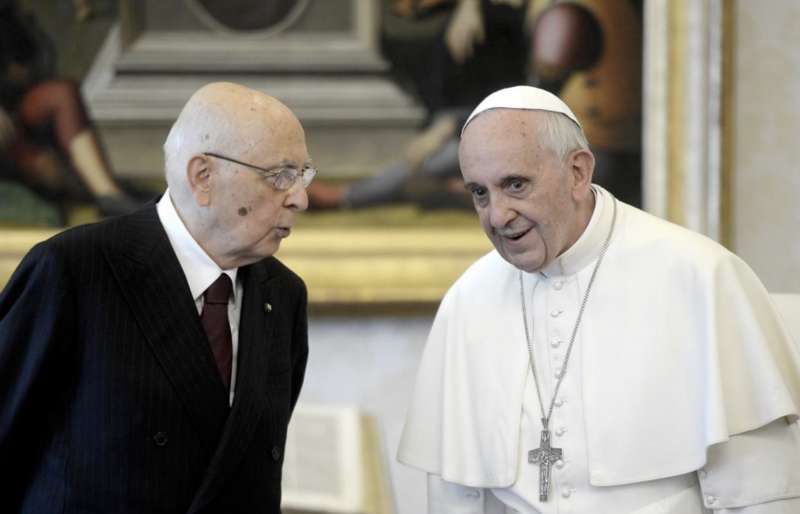 papa francesco giorgio napolitano 4