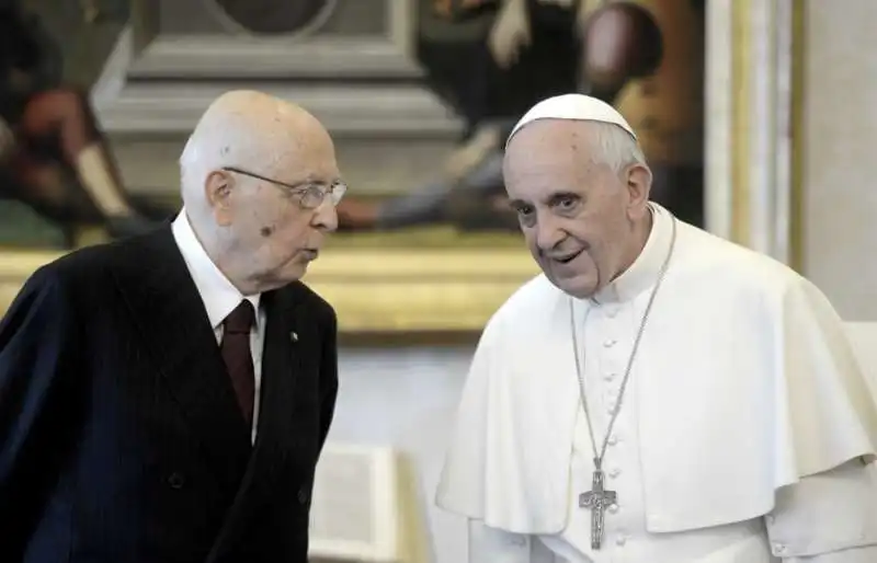 papa francesco giorgio napolitano   4