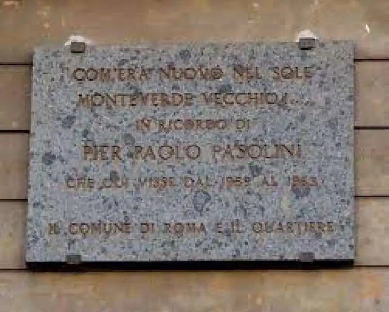 PASOLINI MONTEVERDE VECCHIO