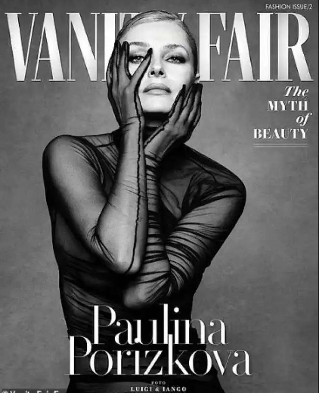 paulina porizkova  sulla copertina di vanity fair