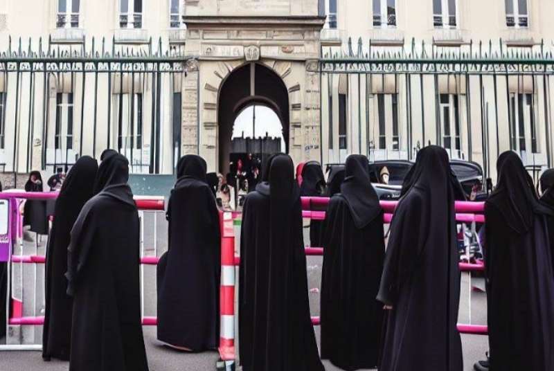 ragazze con l' abaya in francia 7