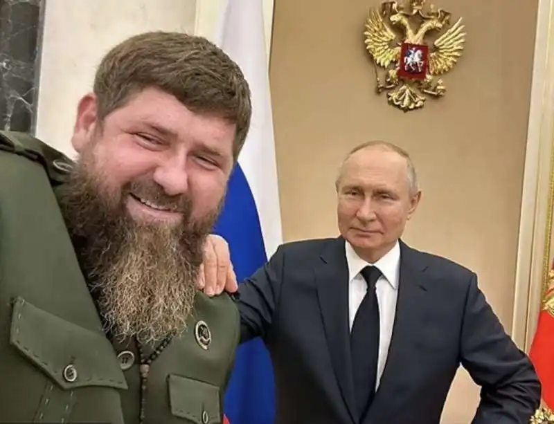 RAZMAN KADYROV VLADIMIR PUTIN 