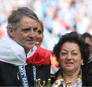 roberto mancini con la madre Marianna Puolo