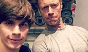 rocco siffredi con il figlio lorenzo tano 4