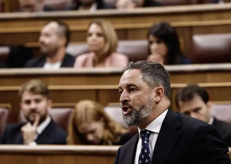 santiago abascal in parlamento 