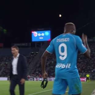 SCAZZO IN CAMPO TRA RUDI GARCIA E VICTOR OSIMHEN