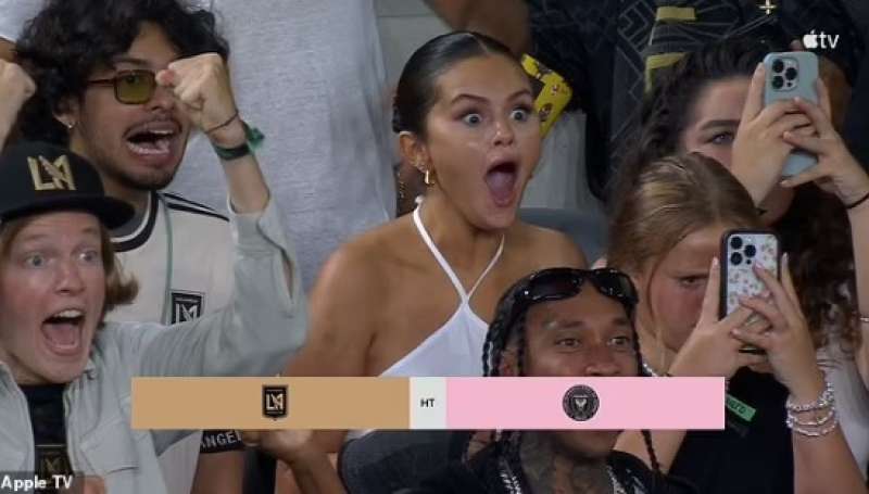 selena gomez allo stadio per lafc inter miami