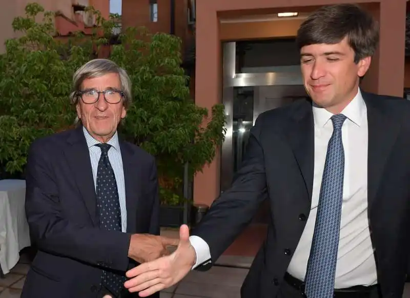 stefano andreotti con il figlio giulio  foto di bacco