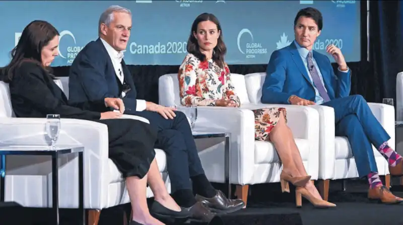 summit della sinistra progressista a montreal trudeau sanna marin