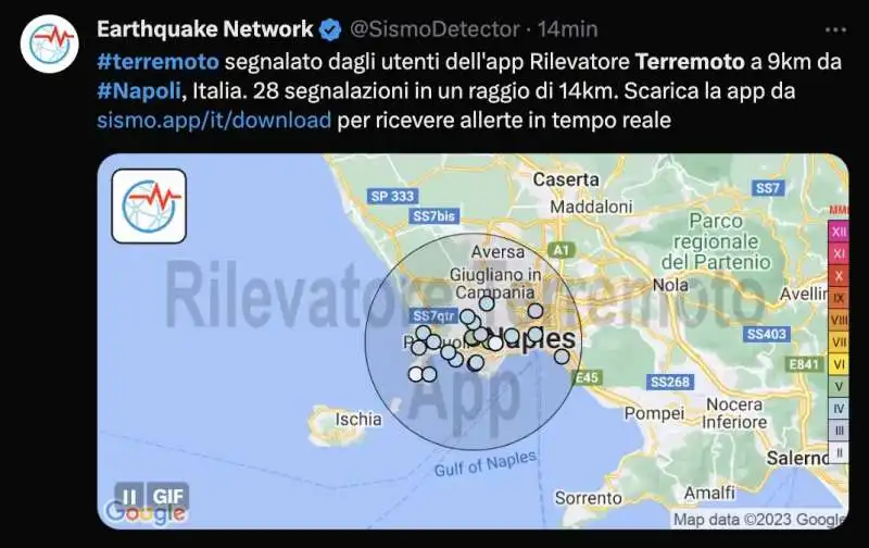 TERREMOTO A NAPOLI