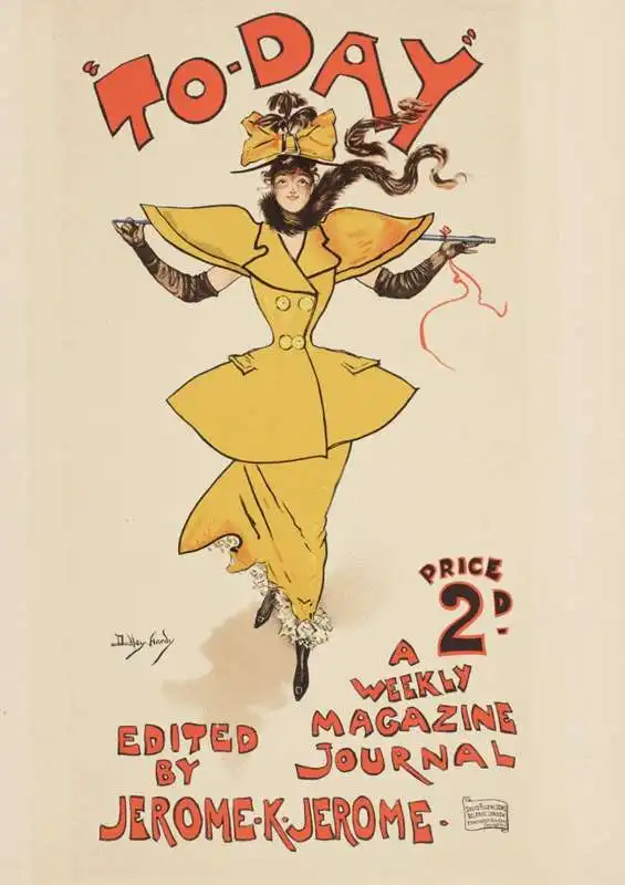 the yellow girl poster for today magazine   dudley hardy 