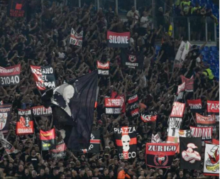 tifosi milan a roma