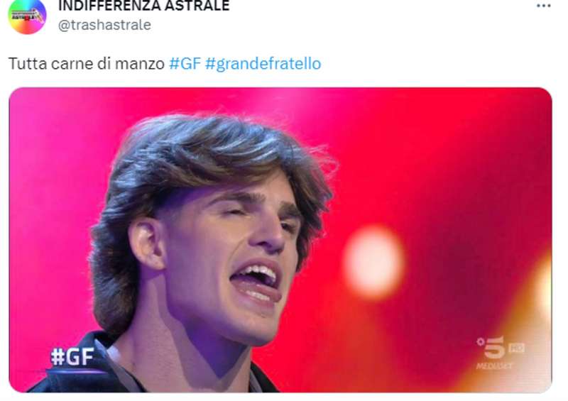 tweet grande fratello 10