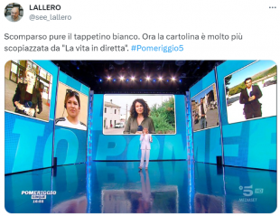 tweet su myrta merlino - pomeriggio 5