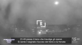 video del treno che travolge gli operai a brandizzo 5