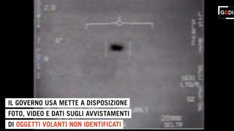 video su presunti ufo reso pubblico dal pentagono