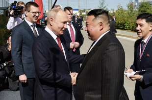 VLADIMIR PUTIN E KIM JONG-UN IN RUSSIA