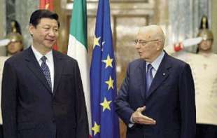 xi jinping e giorgio napolitano