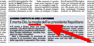 la verita, la moglie di napolitano