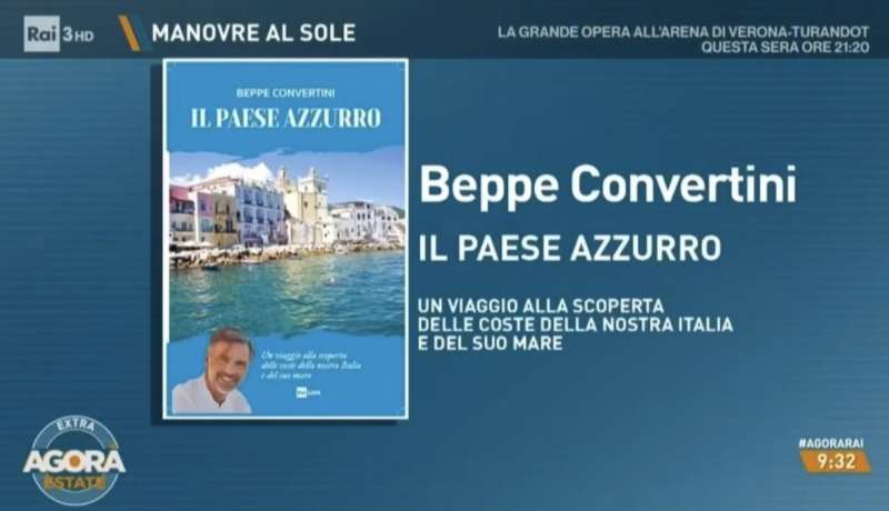 beppe convertini ospite di agora per presentare il suo libro 2