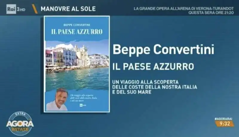 beppe convertini ospite di agora per presentare il suo libro   2